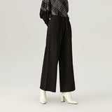 Plus Minus Co Wide Leg Lace Up Knitted Pants for Autumn and Winter Women's New Loose Floor Sweeping Knitted Pants, view 6