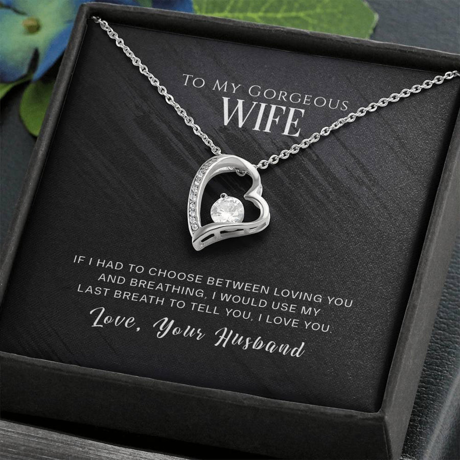 Plus Minus Co Wife Gift From Husband, To My Wife Necklace, Wife Anniversary Gift, I Love My Wife Gift From Husband, Wife Birthday Gift Wife Christmas Gift