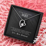 Plus Minus Co Wife Gift From Husband, To My Wife Necklace, Wife Anniversary Gift, I Love My Wife Gift From Husband, Wife Birthday Gift Wife Christmas Gift, view 4