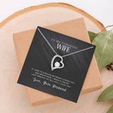 Plus Minus Co Wife Gift From Husband, To My Wife Necklace, Wife Anniversary Gift, I Love My Wife Gift From Husband, Wife Birthday Gift Wife Christmas Gift, view 5