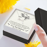 Plus Minus Co Love,To My Wife Necklace Anniversary Gift For Wife, Birthday, view 3