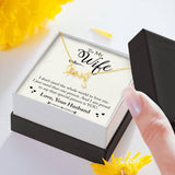 Plus Minus Co Love,To My Wife Necklace Anniversary Gift For Wife, Birthday, view 4