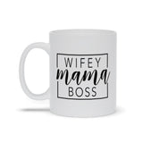 Plus Minus Co Wifey Mama Boss Mugs, view 5