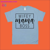 Plus Minus Co Wifey Mama Boss T-Shirts, view 3