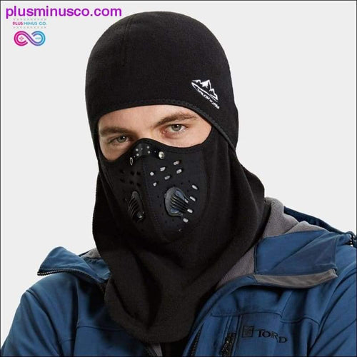 Plus Minus Co Winter Cycling Mask Thermal Keep Warm Windproof Half Face
