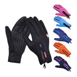 Plus Minus Co Winter Gloves Touch Screen Riding Motorcycle Sliding Waterproof Sports Gloves With Fleece, view 5