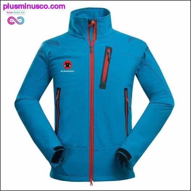 Plus Minus Co Winter Outdoor Male Soft shell Windbreaker Jacket Waterproof