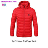 Plus Minus Co Winter Warm Hiking Jackets Men Women Smart Thermostat Hooded, view 2