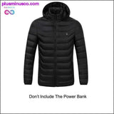 Plus Minus Co Winter Warm Hiking Jackets Men Women Smart Thermostat Hooded, view 3