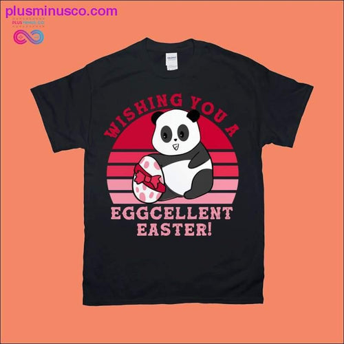 Plus Minus Co Wishing you a Eggcellent Easter | Panda | Retro Sunset