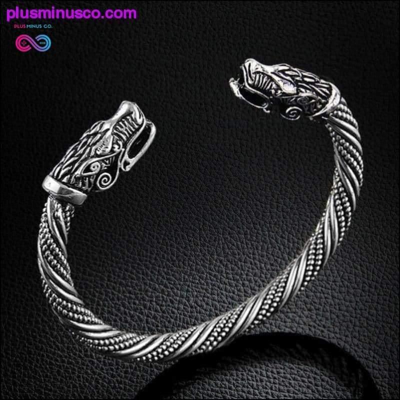 Plus Minus Co Wolf Head Bracelet Indian Jewelry Fashion Accessories Viking
