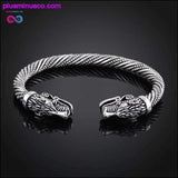 Plus Minus Co Wolf Head Bracelet Indian Jewelry Fashion Accessories Viking, view 3