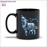 Plus Minus Co Wolf Moon Black Mugs, view 2