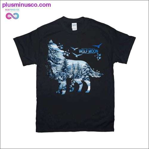 Plus Minus Co Wolf Moon T-Shirts