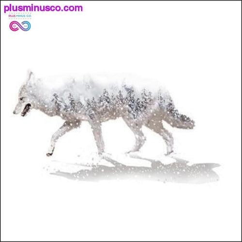 Plus Minus Co Wolf Wall Stickers Vinyl DIY Nature Animal Mural Decal for