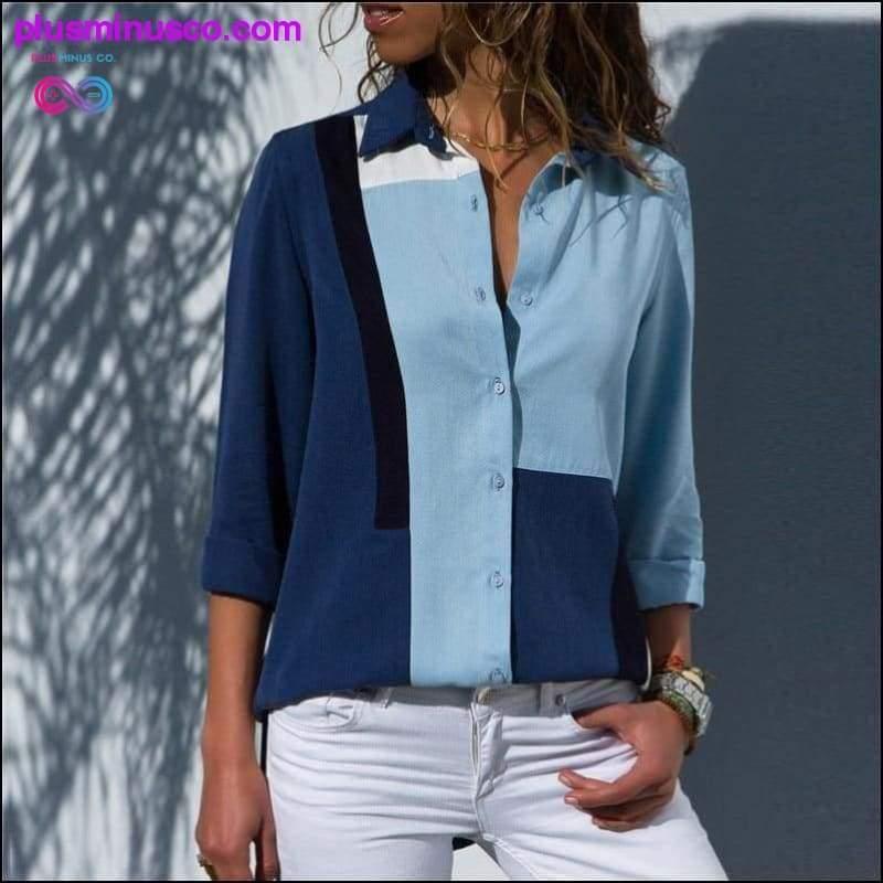 Plus Minus Co Women Blouses Fashion Long Sleeve Turn Down Collar
