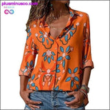 Plus Minus Co Women Blouses Fashion Long Sleeve Turn Down Collar, view 2
