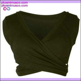 Plus Minus Co Women Casual Sleeveless Tank Tops Bandage Vest Crop Tops, view 2