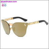 Plus Minus Co Gothic Sunglasses Skull Frame Metal Temple High Quality Sun, view 6