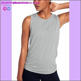Plus Minus Co Women Gym Shirt Summer Yoga Tank Top Quick Dry Mesh Sport, view 6