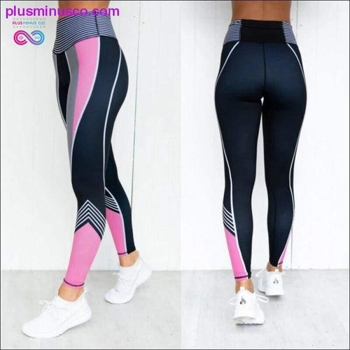Plus Minus Co Women High waist Fitness Workout Pants Elegant Ladies