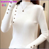 Plus Minus Co Women Knitted Turtleneck Sweaters Korean Fashion Winter, view 6