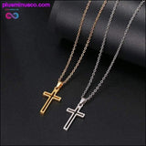 Plus Minus Co Women Lover's Stainless Steel Small Cross Religious Jewelry, view 2