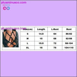 Plus Minus Co Low Cut Push Up Sexy U Bra Lace Bandage Lingerie, view 3