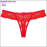 Plus Minus Co Women Low-Waist Thongs Underwear Sexy Comfortable Triangle, view 4