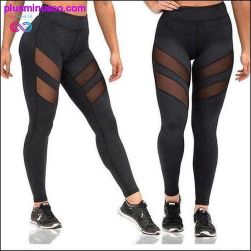 Plus Minus Co Women Mesh patchwork yoga/bodybuilding pant ||