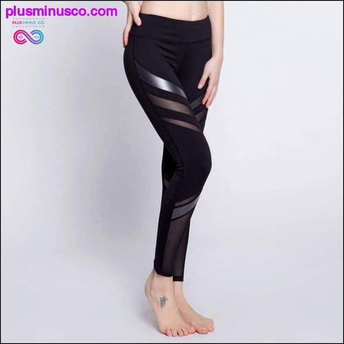 Plus Minus Co Women Mesh patchwork yoga/bodybuilding Pants Size XS-XL