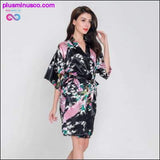 Plus Minus Co Bride Bridesmaid Wedding Party Robe Sleepwear Print Floral &, view 2