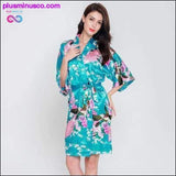 Plus Minus Co Bride Bridesmaid Wedding Party Robe Sleepwear Print Floral &, view 5