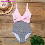 Plus Minus Co Women Sexy Plus Size One Piece Retro Swimwear, view 6