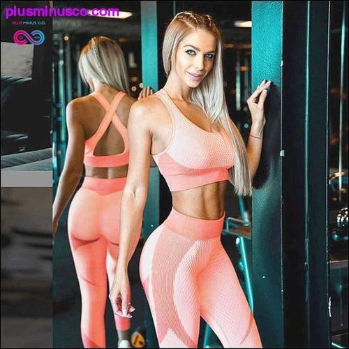 Plus Minus Co Women Thickness Seamless Yoga Suit Sportswear Fitness Sport