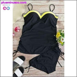 Plus Minus Co Women Two Pieces High Waist Bathing Swimming, view 2