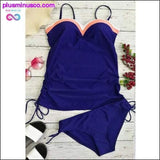 Plus Minus Co Women Two Pieces High Waist Bathing Swimming, view 4