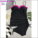 Plus Minus Co Women Two Pieces High Waist Bathing Swimming, view 5