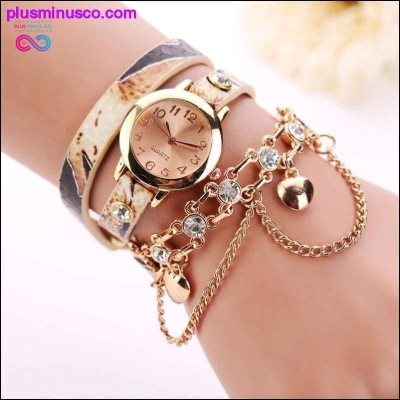 Plus Minus Co Women Watches 2019 Relogio Feminino PU Leather Rhinestone