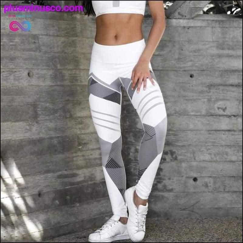 Plus Minus Co Women Workout Striped High Waist Tights Sports Leggings