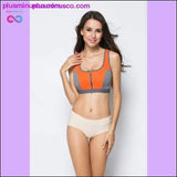 Plus Minus Co Women Zipper Push Up Sports Bras Shockproof Underwear, view 3