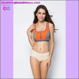 Plus Minus Co Women Zipper Push Up Sports Bras Shockproof Underwear, view 4
