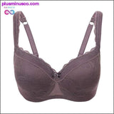 Plus Minus Co Women's Full Figure Lightly Padded Underwire Lace Balconette, view 2