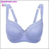 Plus Minus Co Women's Full Figure Lightly Padded Underwire Lace Balconette, view 3