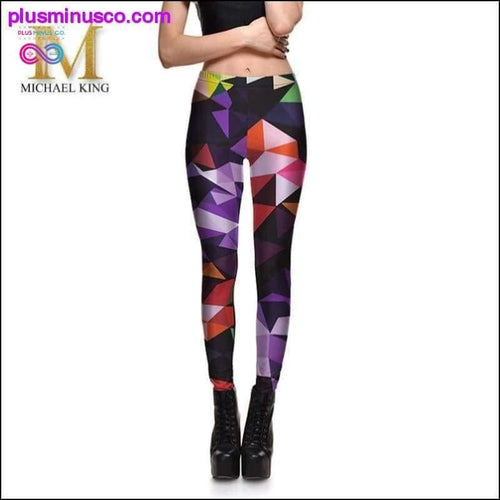 Plus Minus Co womens leggings S-4XL Colors Stretch women fitness leggings