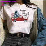 Plus Minus Co Womens Plaid Truck Tree Print Christmas Tree New Year, view 2