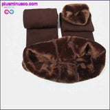 Plus Minus Co Plus Size soft and super high-quality Velvet Winter Leggings, view 3