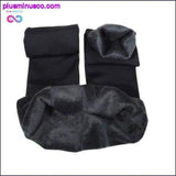 Plus Minus Co Plus Size soft and super high-quality Velvet Winter Leggings, view 5
