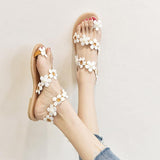 Plus Minus Co Women's Sandals plus Size 35-43 Summer Flat Shoes Flat Heel Women's Sandals, view 4