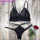 Plus Minus Co Women's Sexy Bra Set Quality Polyester Lace Lingerie Straps, view 2